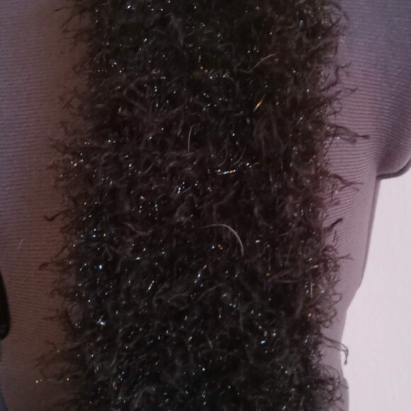 🔥SALE🔥Black‎ Shiny Scarf - Picture 4 of 5